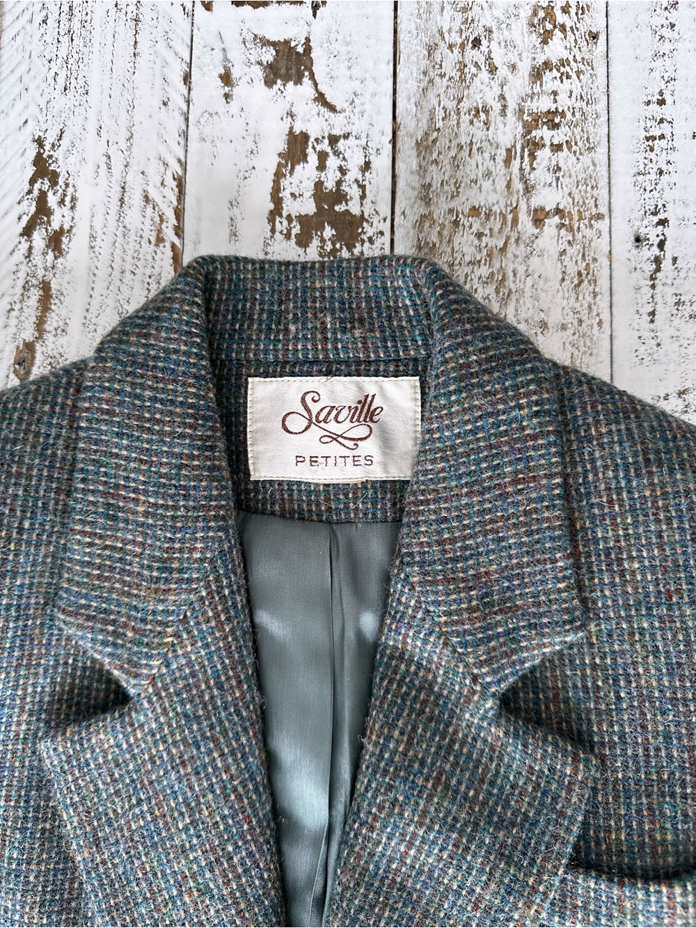 RARE FIND! Vintage Saville Petites Wool Tweed Blazer (small)